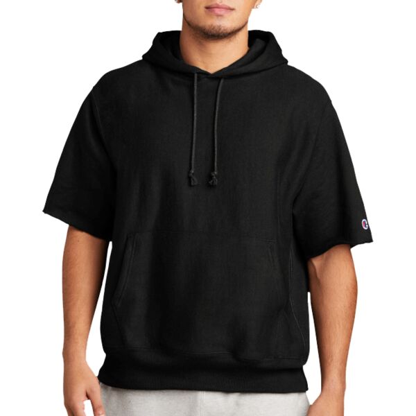 Reverse Weave ® Short Sleeve Hooded Sweatshirt Thumbnail