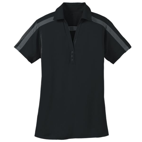 Ladies Silk Touch Performance Colorblock Stripe Polo Thumbnail